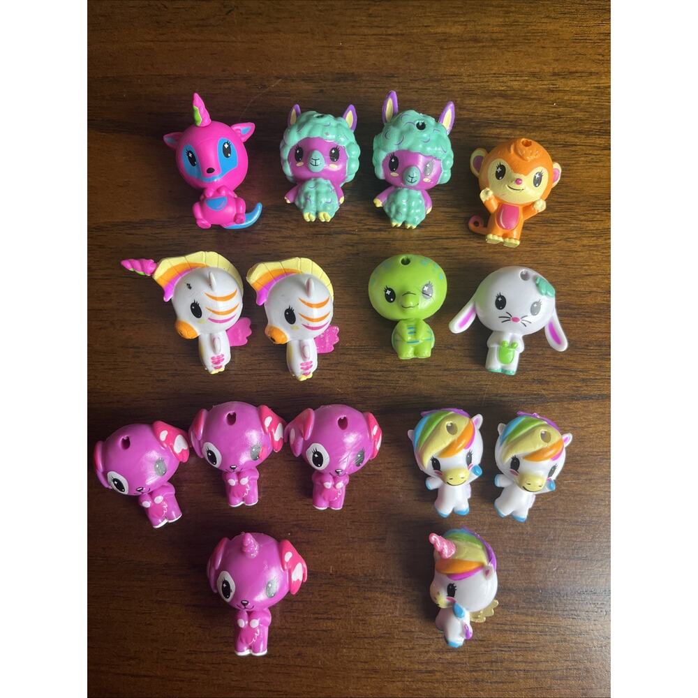 Lot Of 15 Hatchimal CollEGGtibles Mini Figures Assorted Mix Unicorns Pets Llama